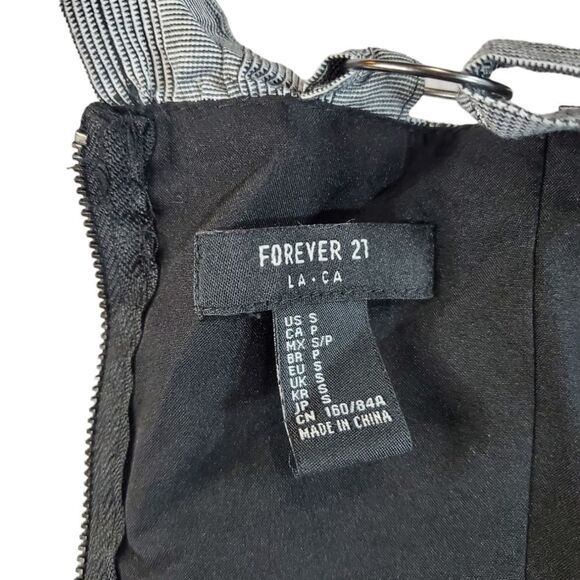 FOREVER 21 glen plaid crop top S - Picture 3 of 5